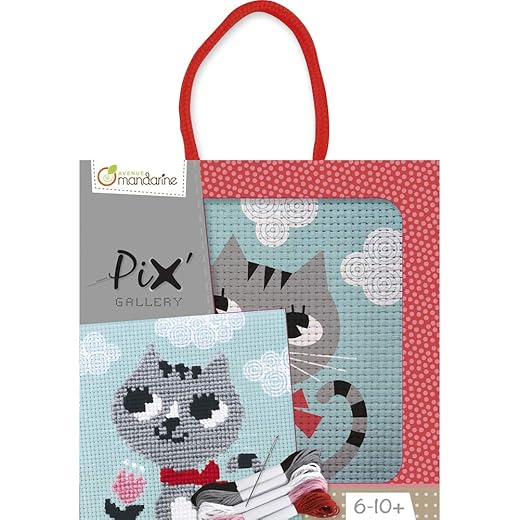 Avenue Mandarine - Pix Gallery Gato Multicolor En Oferta Avenue Mandarine 'Pix' Gallery' Juego De Actividades De Costura De Gato