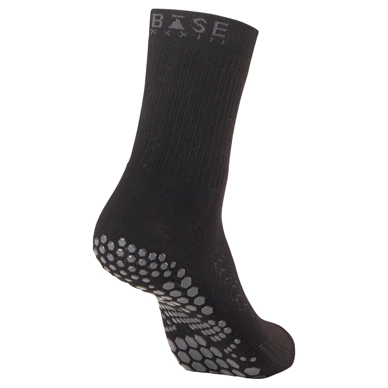 Base 33 Unisex Crew Socks Cotton Athletic for Gym Non skid Pilates Yoga Workout Everyday Wear Long Socks