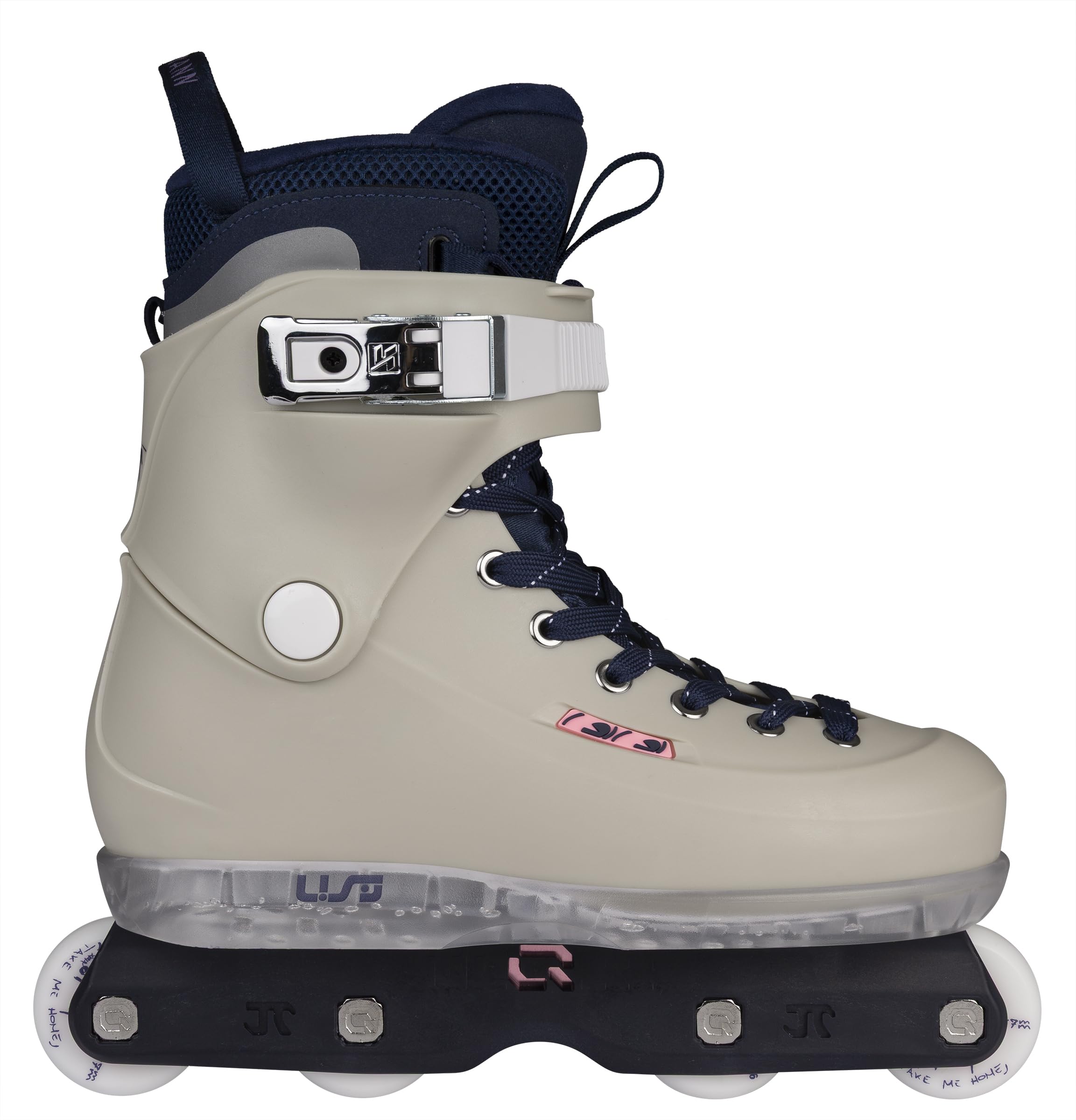 USD Sway Witzemann II Aggressive Skates – Herren Inline Skates für Street & Park – mit IQON AG60 Schiene, 57mm 92A Rollen, ABEC 9 Kugellager & MYFIT Liner – Grau/Blau