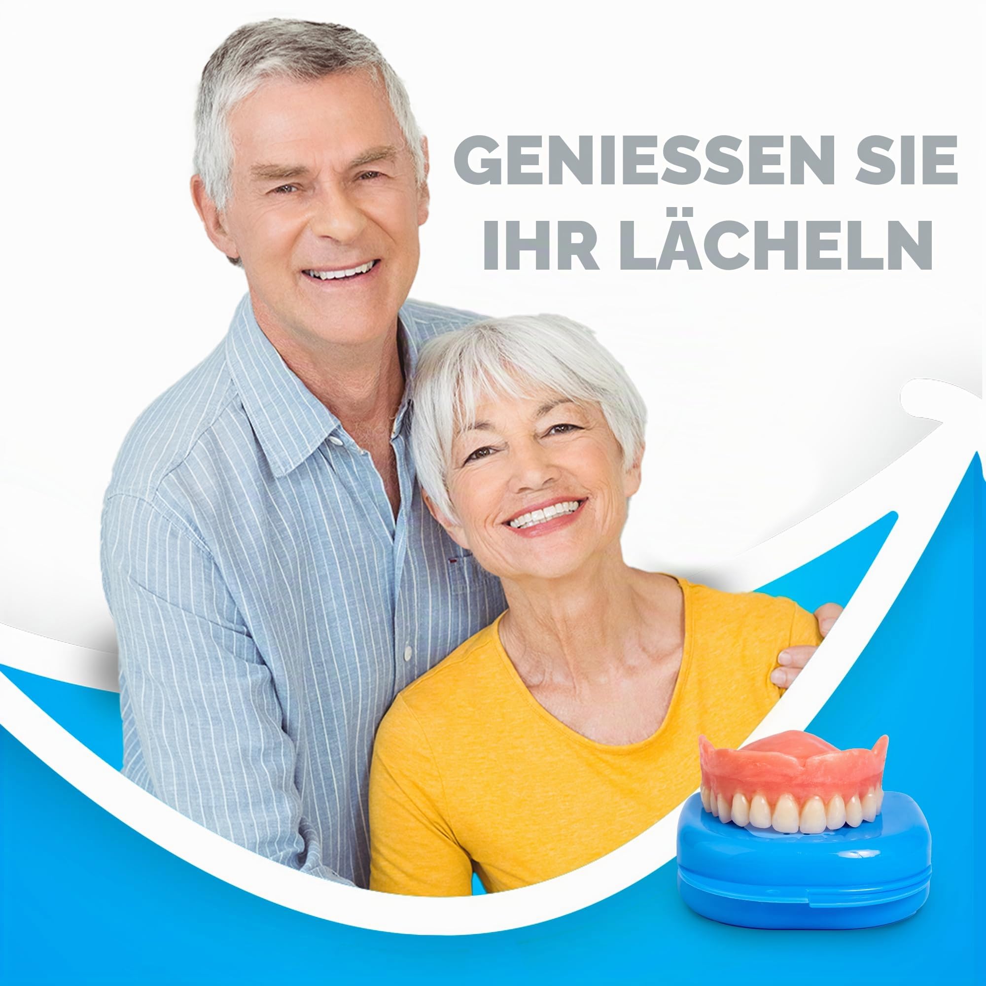 DIY Zahnersatz, anpassbares Kit mit 12 Teilen, einfach zu bedienen, Zahnersatz für Zuhause für ein ideales Lächeln