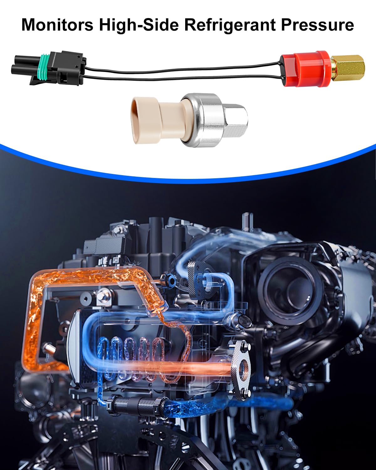 AC High Side Pressure Switch Fit for Freightliner 108SD Western Star 4800SB