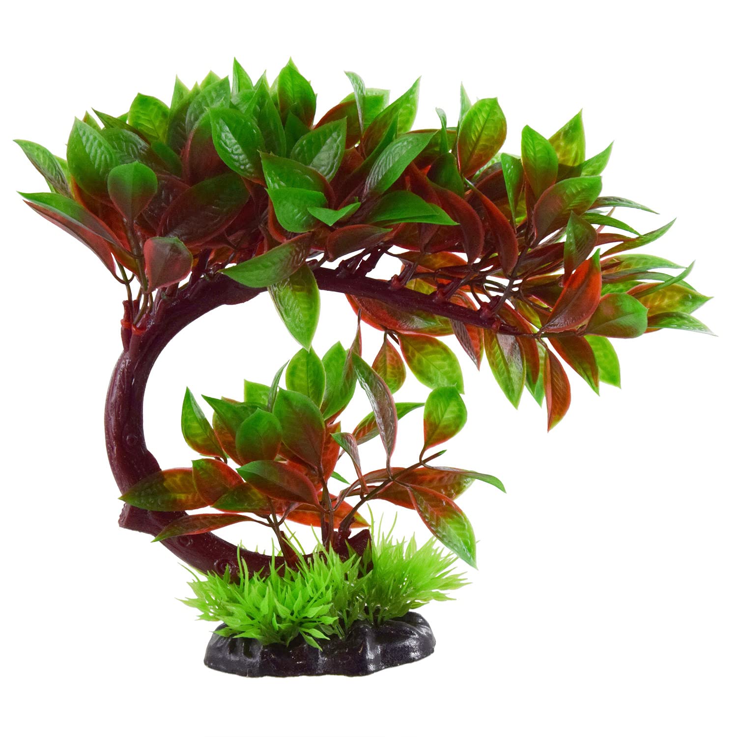 Künstliche Bacopa Bonsai-Pflanze Für Aquarium – Orange, Realistisch, Für Süß- & Meerwasser