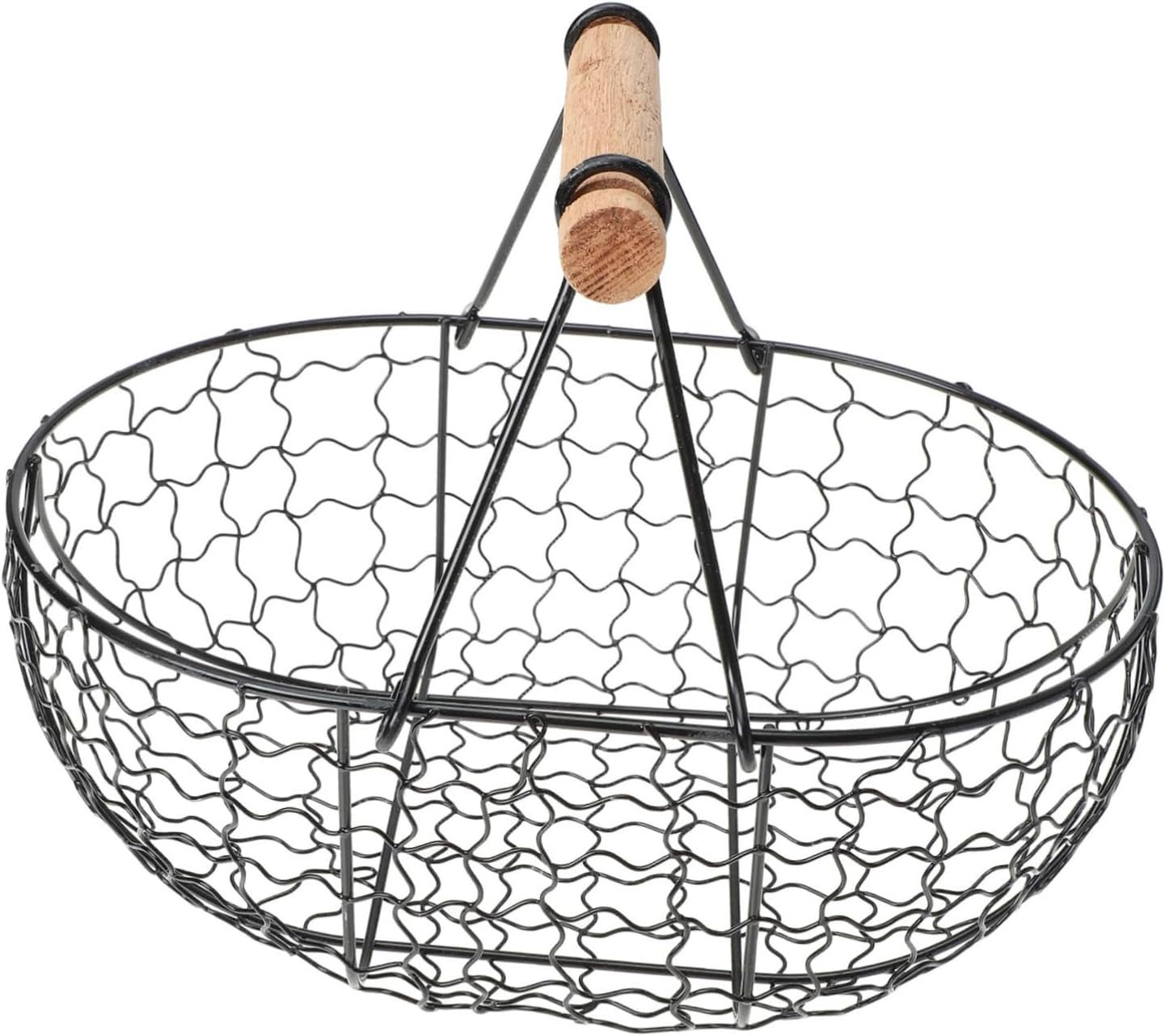 Zerodeko Fruit Vegetable Basket Iron Holder Refreshment Basket Vegetables Holder Decorative Hand Basket