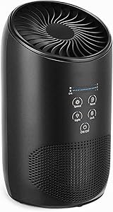 HEPA Air Purifiers for Home Bedroom, Aromatherapy Design, BS-03 Air Purifier for Pets Smokers, Quiet Clean 99.97% PM2.5, Pol-len, Smoke, Odor, Dust, Pet Dander, Electric Cord Powered