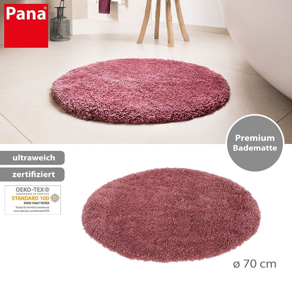 PANA Vienna Premium Tapis de Bain (45x45cm) • Tapis de Bain à Poils Longs • Tapis de Douche • Tapis WC • Antidérapant & Absorbant • avec découpe WC • Couleur : crème PANA Vienna Premium Tapis de Bain (45x45cm) • Tapis de Bain à Poils Longs • Tapis de Douche • Tapis WC • Antidérapant & Absorbant • avec découpe WC • Couleur : crème