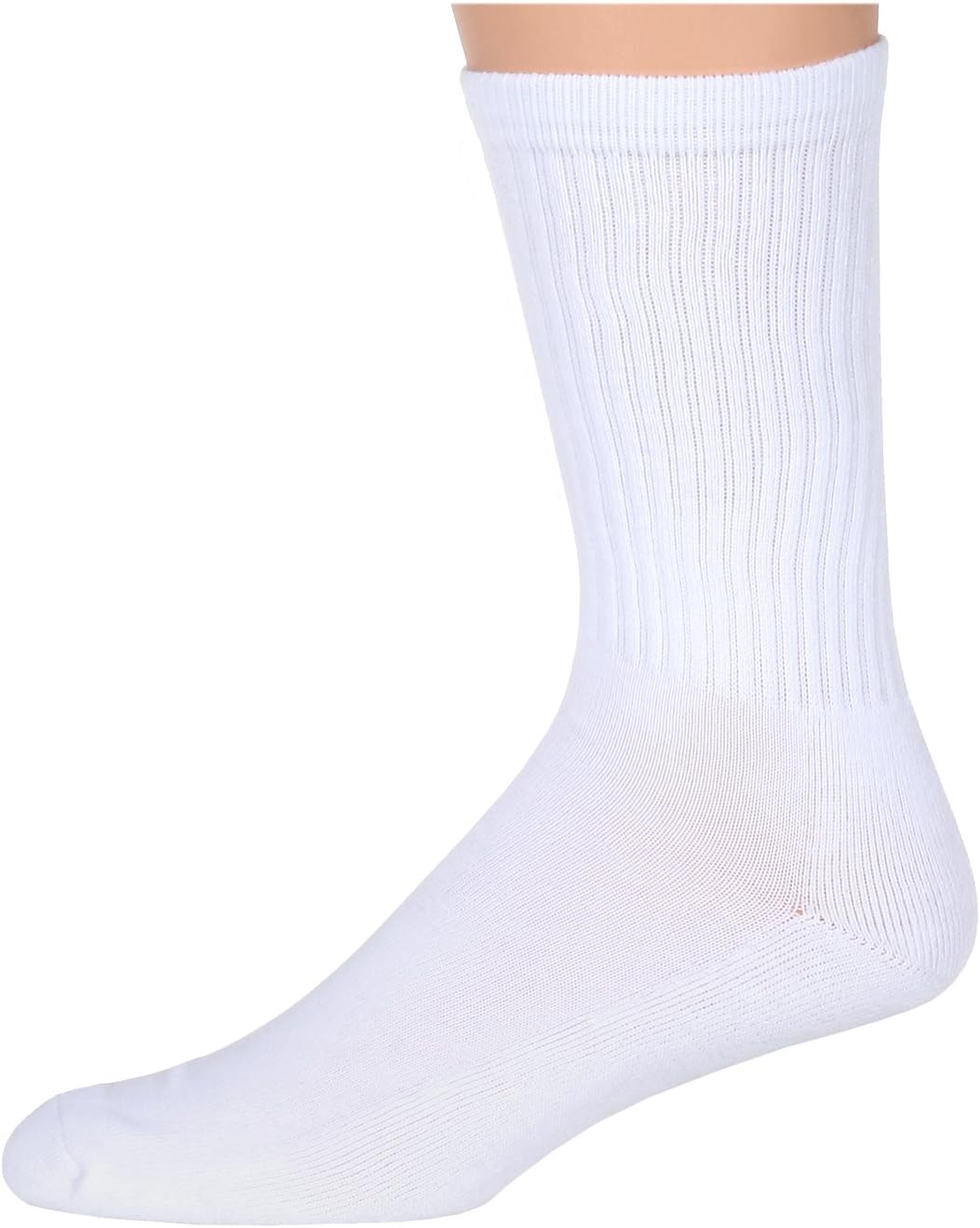Blank White Sublimation Crew Socks - Printable, Subready in 10-13 Large Size For Men and Women in 6 Pair Pack, Create and Print Your Own Personalized Logo in Vibrant Colors