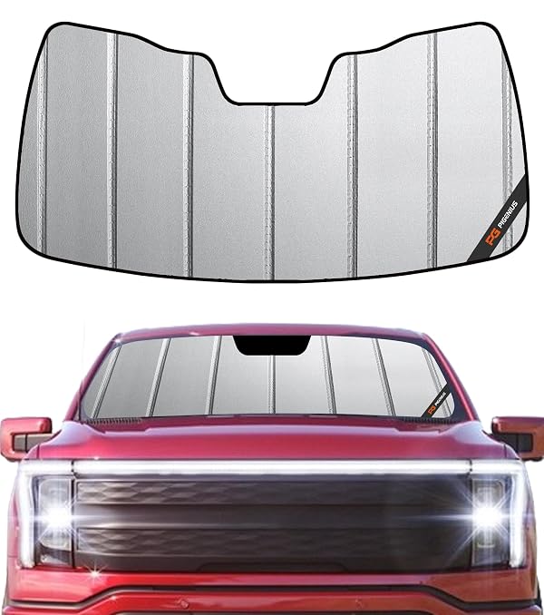 Pigenius Windshield Sunshade for Ford F-150 Lightning 2022-2026 Custom Front Window Shade - Safeguard by Pigenius - Used condition - US$48.57