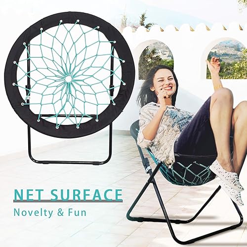 Miniatura 4 de CampLand Bunjo Bungee - Silla plegable versátil con divertido diseño hinchable, para habitación, jardín, dormitorio y sala de estar, juego de 2