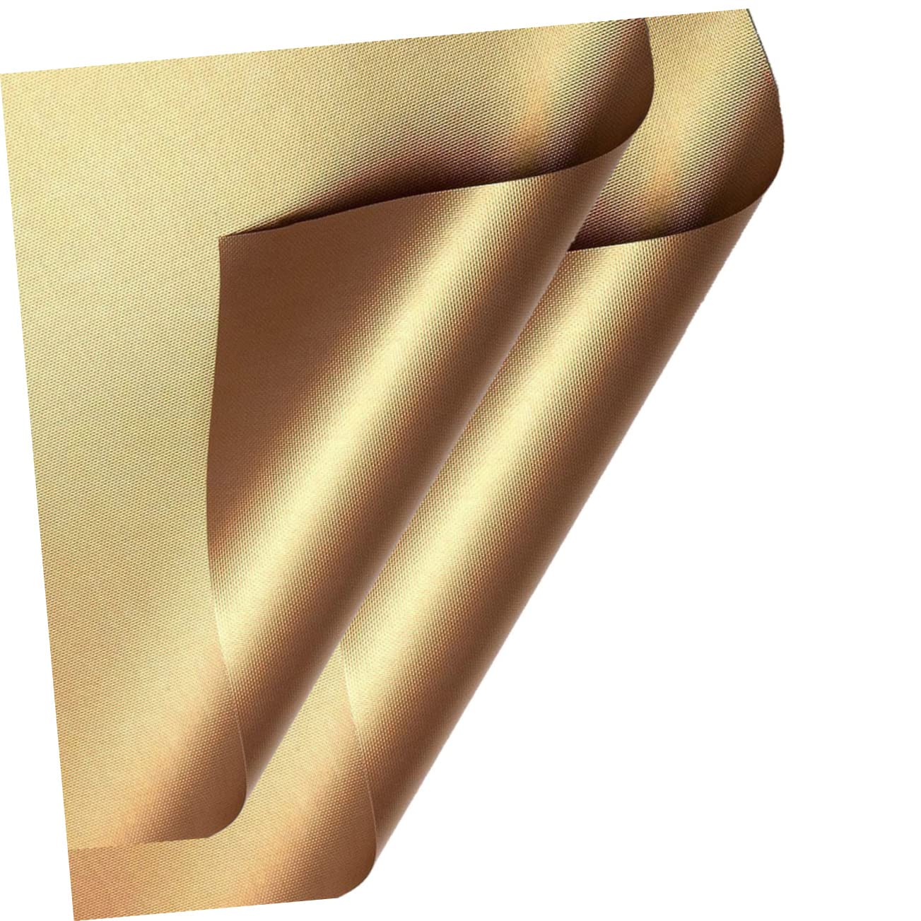 Mikikit 2Pcs Nonstick BBQ Grill Mats Outdoor Cooking Accessories for Vegetables Fish and Kebabs Reusable and Easy to Clean Grill Pads Golden