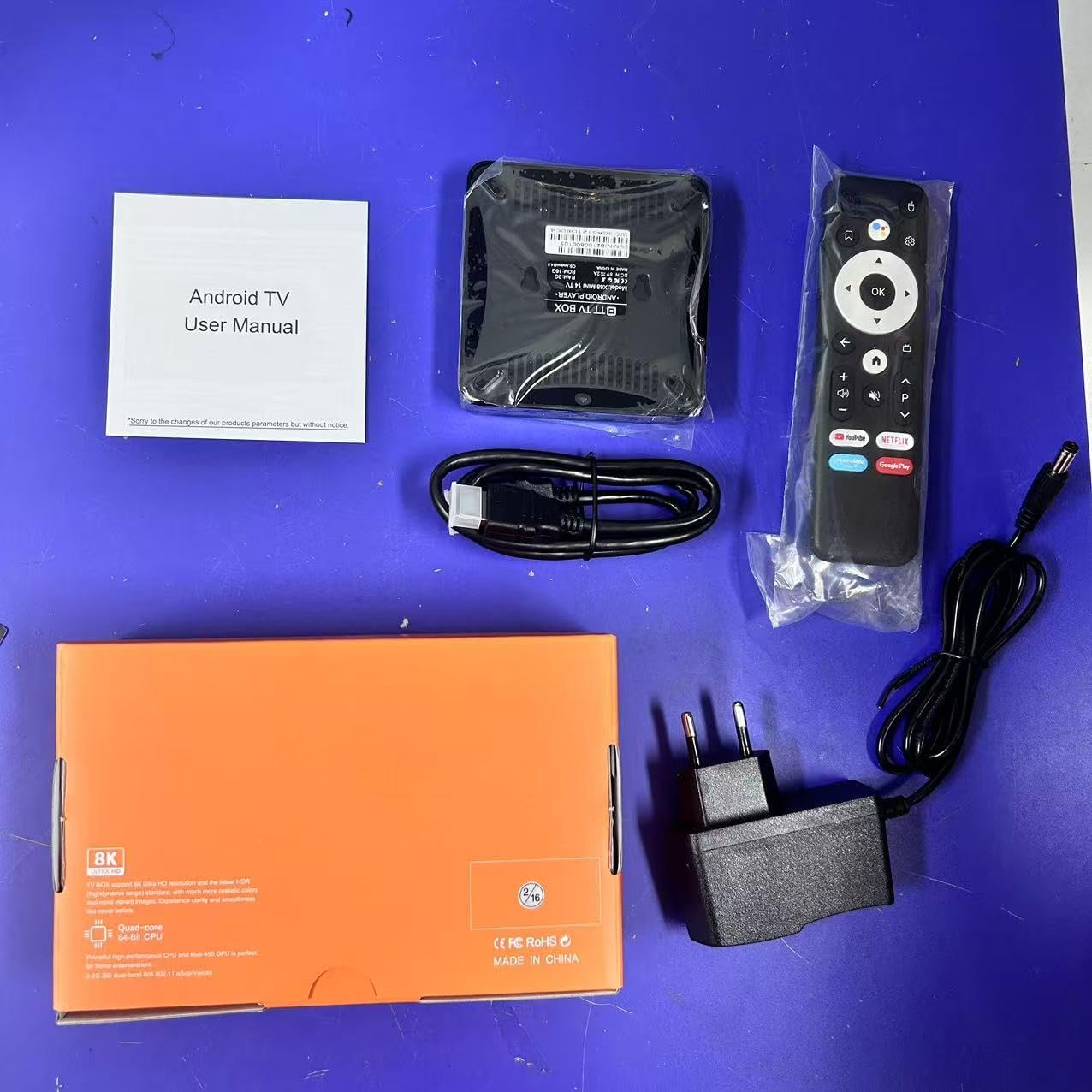 Greva 8K Android 14.0 Tv Box 2Gb Ram 16Gb Rom Rk3518 Chipset...