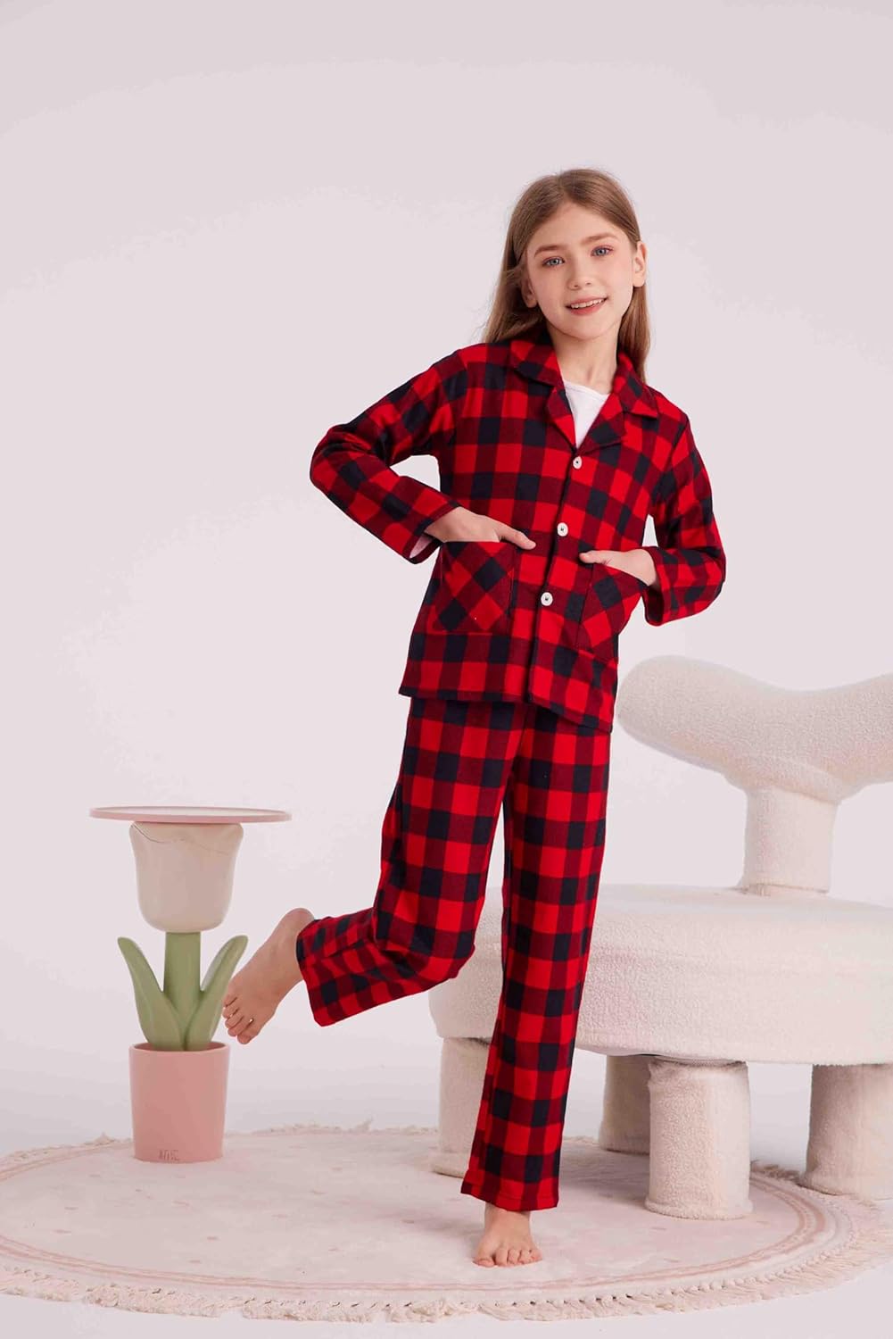 HiddenValor Big Boys Cotton 2 Piece Pajama Set for Girls Kids - Image 3