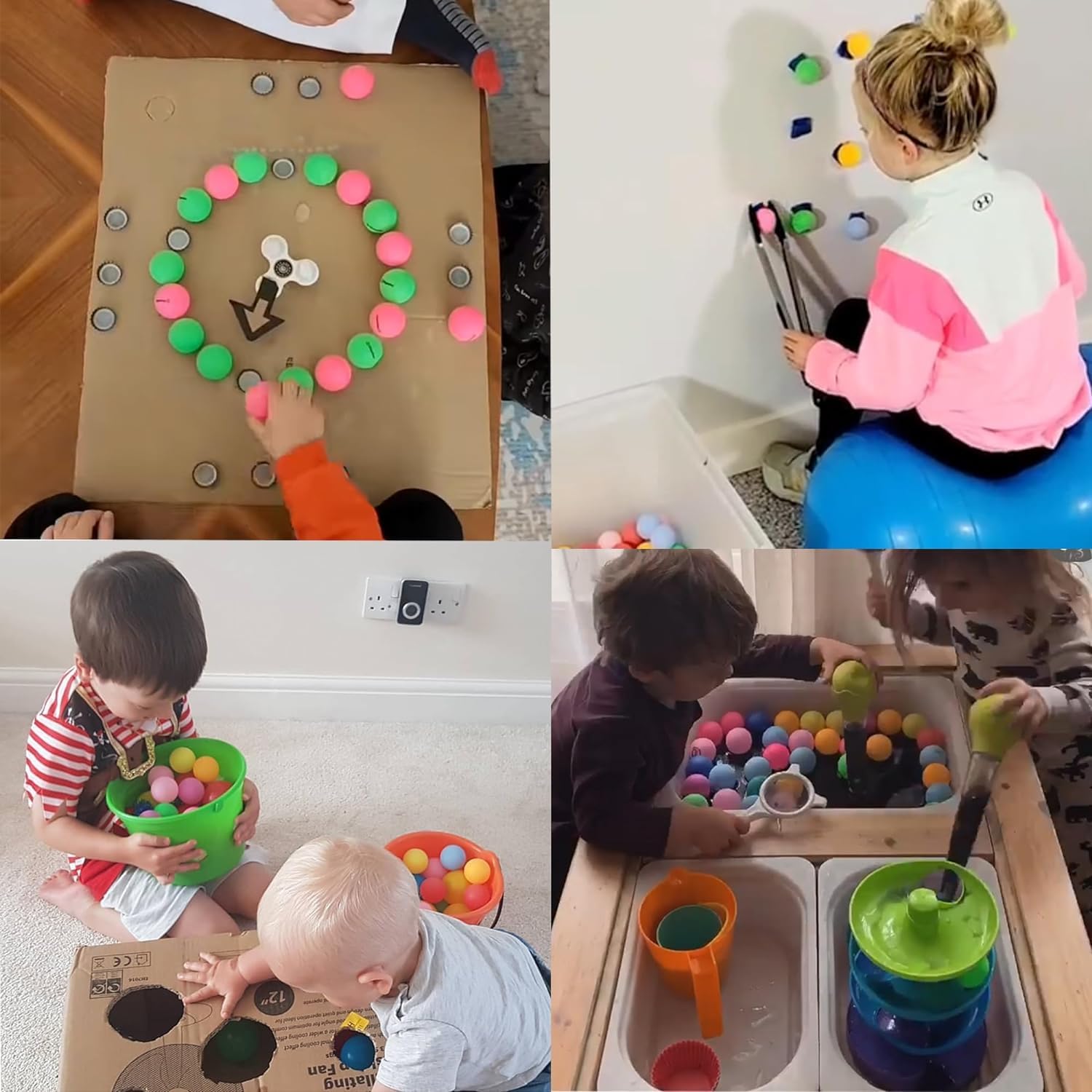 40 Palline Da Ping Pong Colorate Fonyiunce - 40mm Per Allenamento, Giochi E Animali Domestici - Foto 8