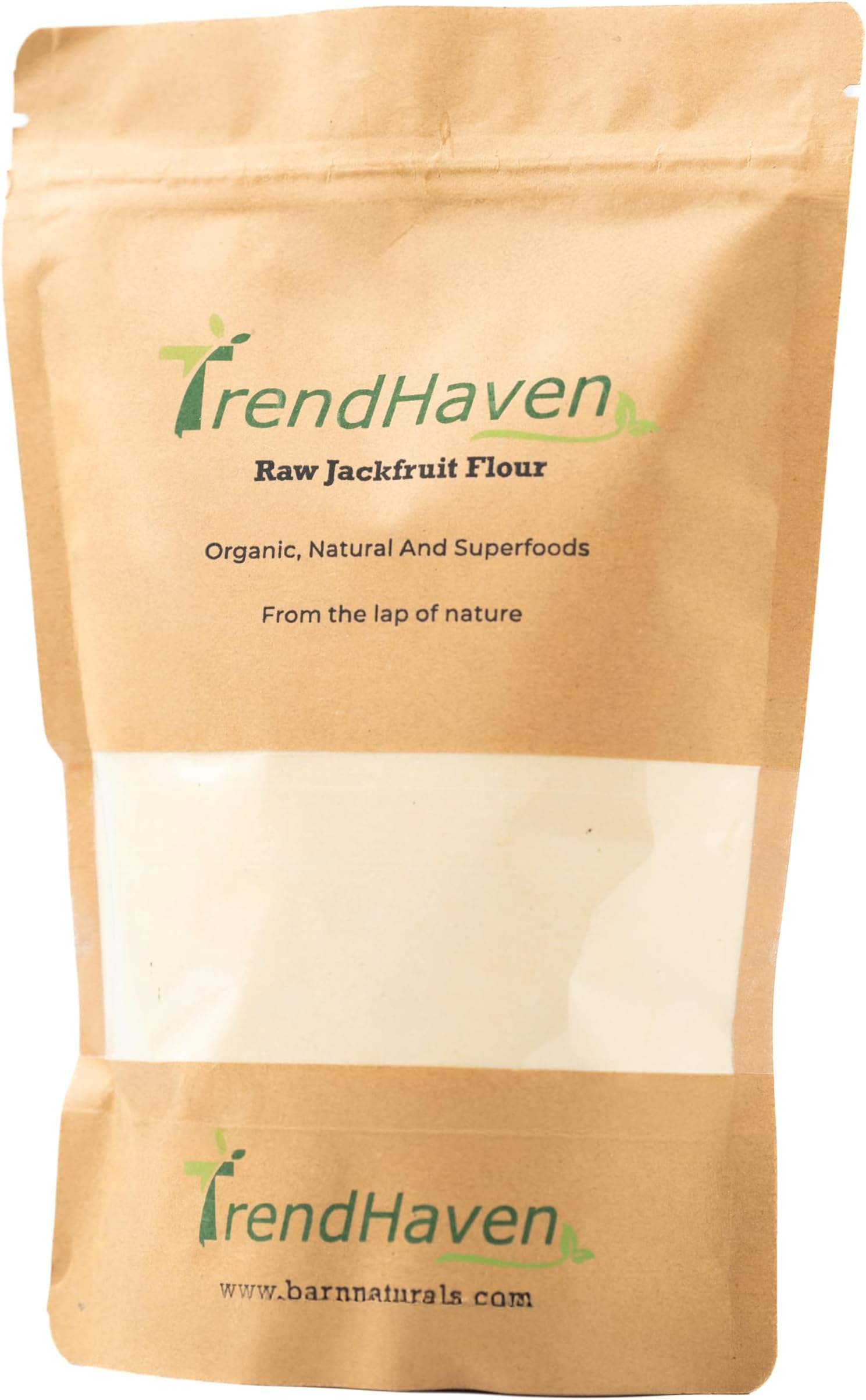 BARNaturals Trendhaven Jackfruit Flour 500 Grams|Gluten Free Atta|No Preservatives, No Trans Fats, High Fiber Food|Raw Jackfruit Atta