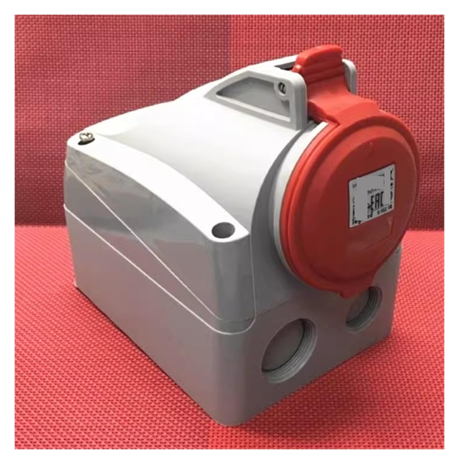Conector industrial 4PIN 32A con carcasa de alta resistencia térmica y contactos de cobre
