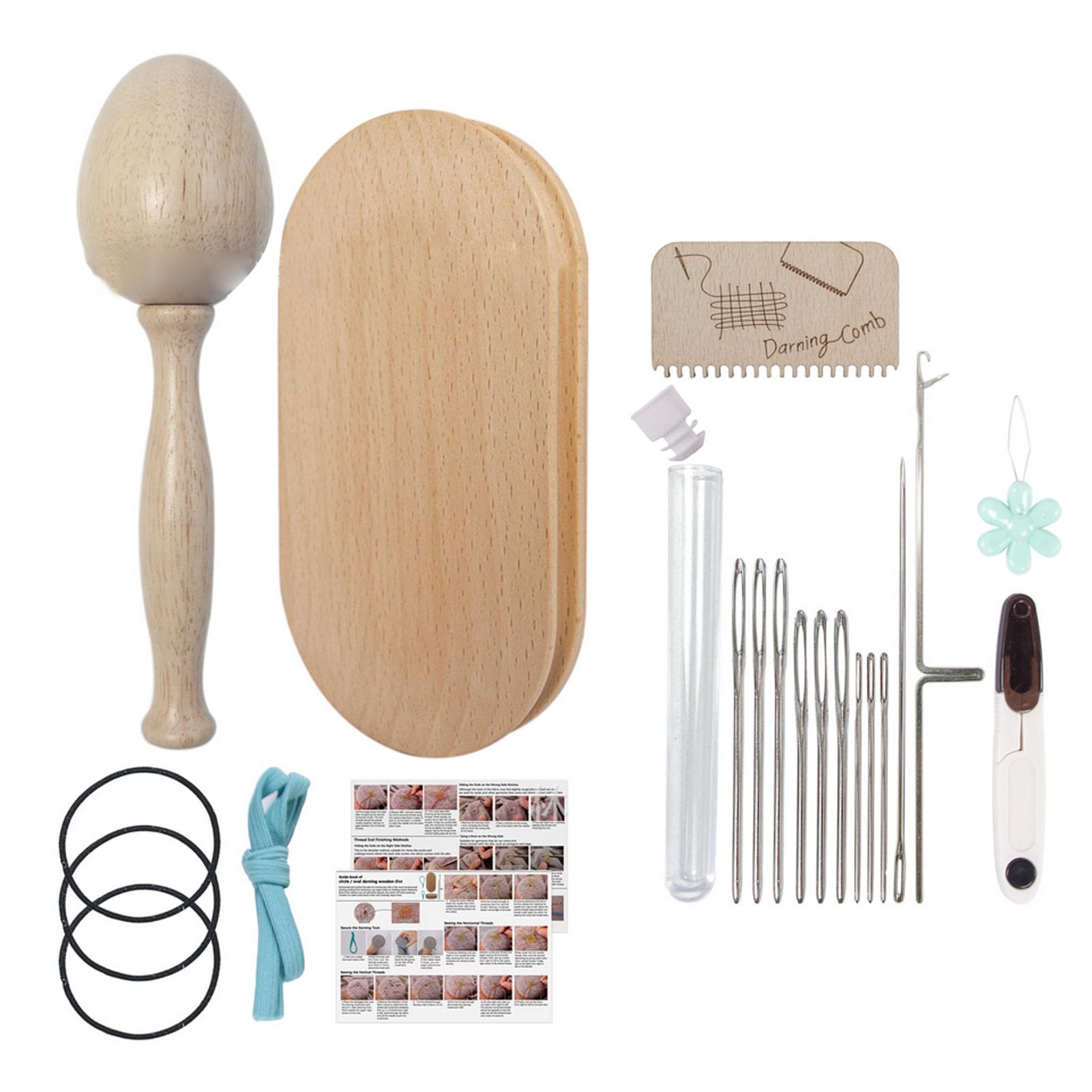 Kit de réparation banapoy en bois contre les mailles filées de pull