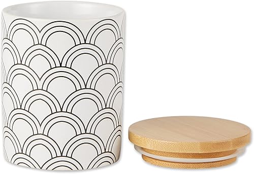 Miniatura 2 de DII Kitchen Ceramics Collection, juego de recipientes, estampado mixto, blanconegro, 3 piezas