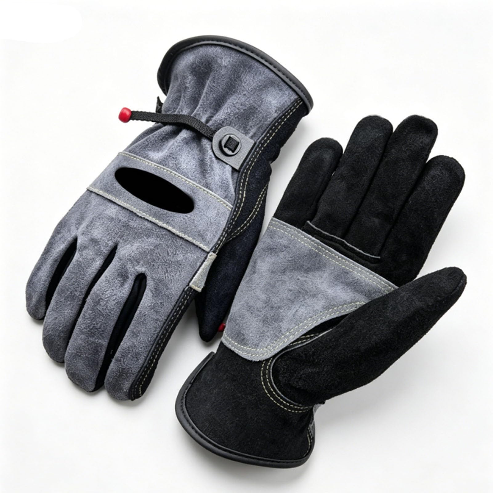 Guantes de piel de vacuno multiusos con forro de algodón cómodo 7
