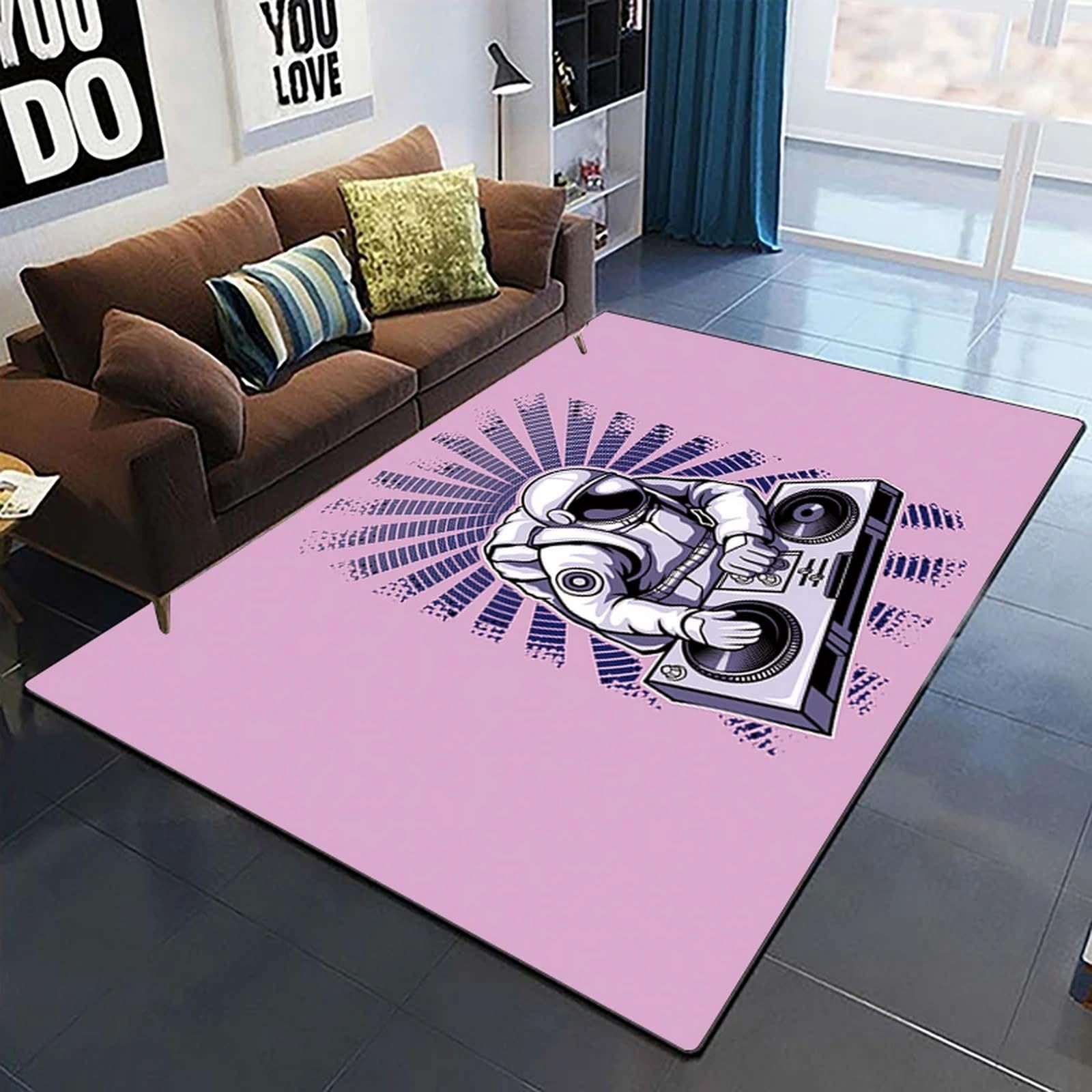Tapis de couloir grand format antidérapant et confortable 3D