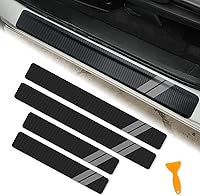 Vista 14 de Protector de Umbral de Puerta para Dodge Charger Challenger Durango Accesorios Protector de Entrada de Puerta de Automóvil con Raspador de Plástico
