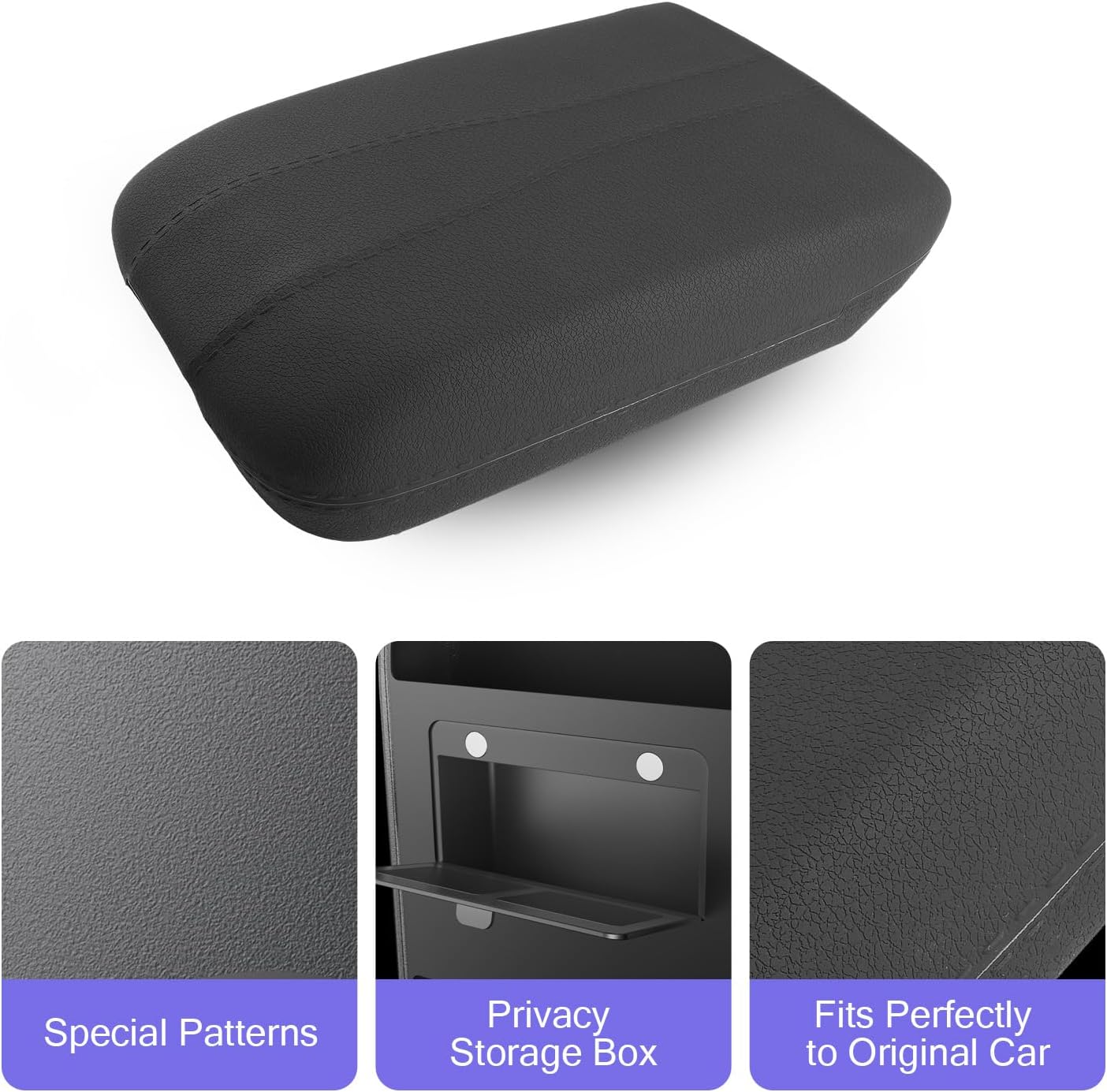 LUWU Center Console Cover Hidden Storage Box Compatible with 2024 2025 2026 Chevy Traverse & GMC Acadia Accessories Silicon Material Armrest Cover Center Console Hidden Organizer Box (2 in 1 Design)