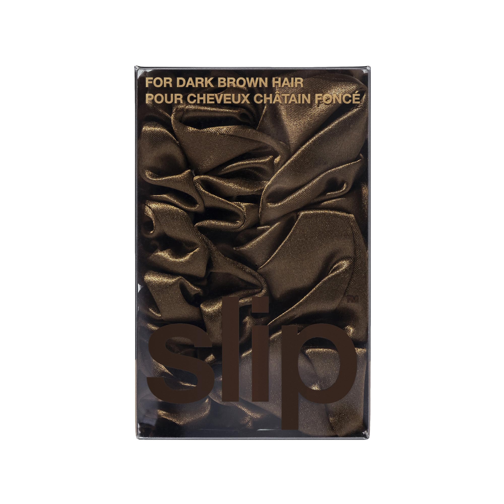 Slip Pure Silk Brown Scrunchies, Dark Colour, Assorted Sizes, Back to Basics, 100% Mulberry Slipsilk, Anti-Crease - Image 3