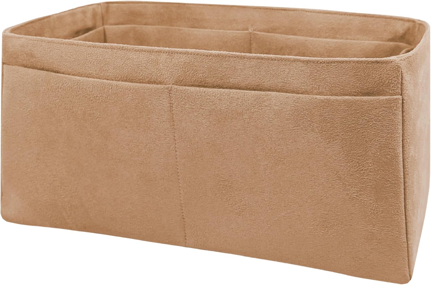 Purse Organizer Insert for Birkin 25, Bag Organizer, Fabric Soft and Smooth, Lightweight Fits Perfectly Sturdy Washable, Gold