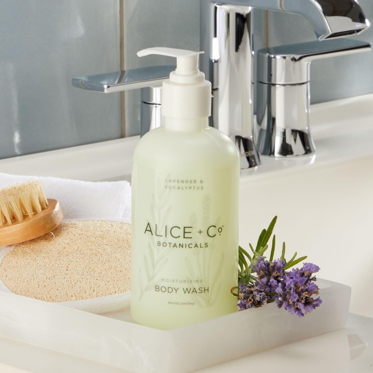 Alice + Co. Body Wash | Lavender & Eucalyptus | Hotel Bath Amenities | Fairfield by Marriott | 8.5 oz Body Wash - Image 6