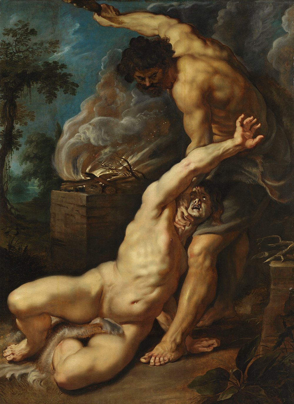 Cain Slaying Abel poster Rubens mat grand format reproduction tableau art