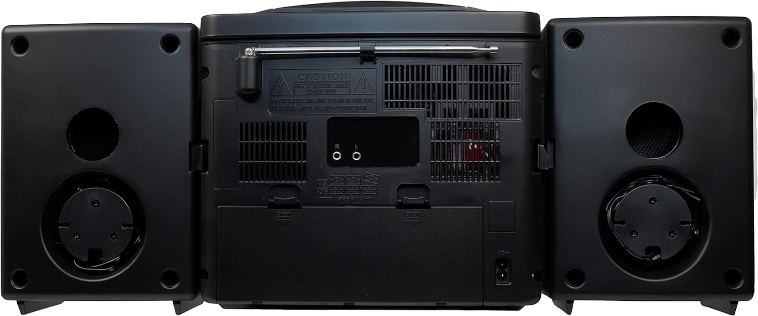 Supersonic Black Edition Vintage Bluetooth Stereo System with CD/MP3