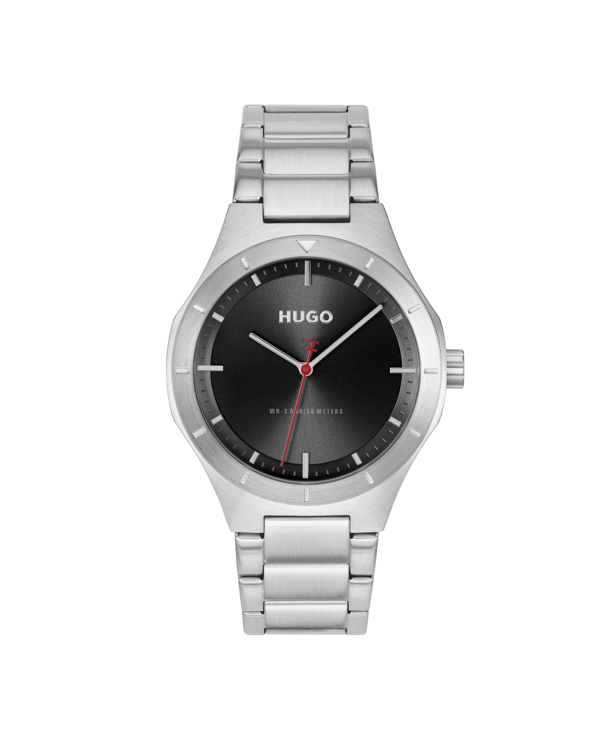 Hugo Gents Hugo Lit Stainless Steel Bracelet Watch