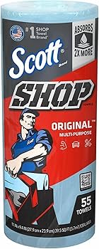 a_出品 Amazon.co.jp: 日本製紙クレシア SCOTT Shop Towels ブルーロール 55枚