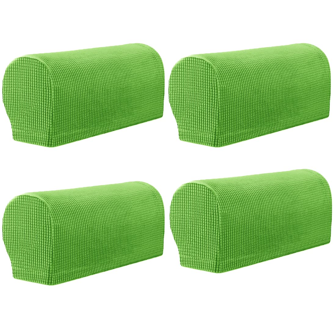 Fundas de reposabrazos verdes Xiao Hua elásticas y antideslizantes para sofá