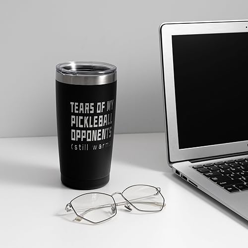Miniatura 3 de ARIABLE Tears of My Pickleball Opponents - Vaso de regalo para jugadores deportivos, regalos para fanáticos del pickleball, vaso aislado de acero