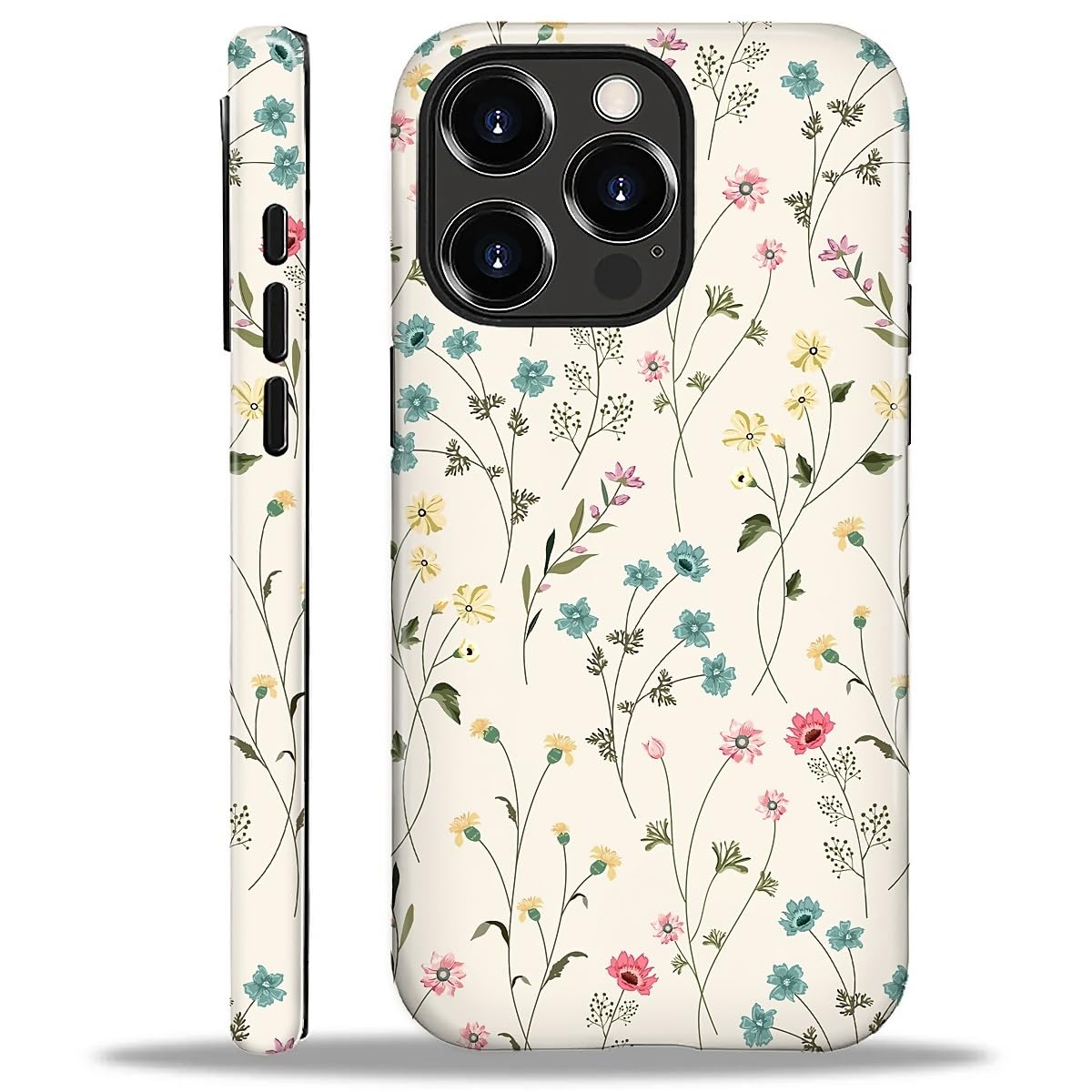 ilikediy for iPhone 16 Pro Case [Compatible with Magsafe] Pattern Design for Women Girls Hybrid 2 Layer Hard Shell Silicone Protective Magnetic Cover,