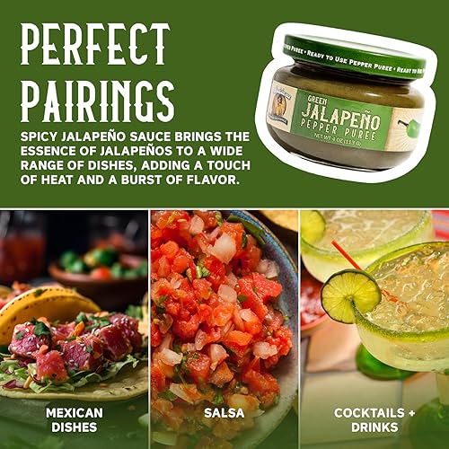 Miniatura 4 de Louisiana Pepper Exchange Salsa de puré de pimienta y jalapeño verde, condimento picante picante, a base de plantas, sin gluten, reemplaza a los