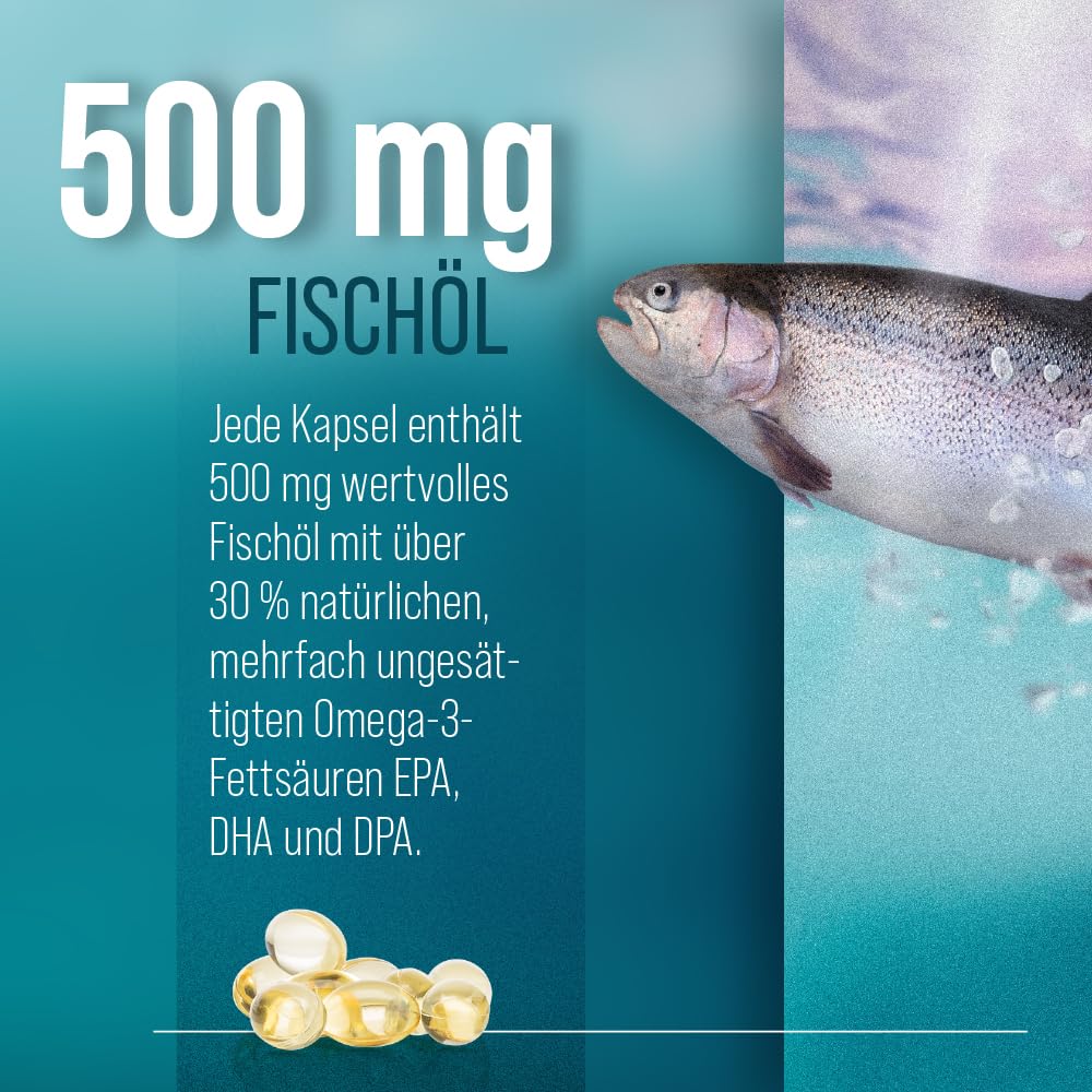 Oméga-3 gélules à l'huile de poisson - Paquet Avantage XXL - 1000 gélules
