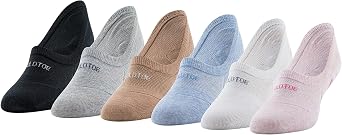 GOLDTOE Womens Everyday Ballerina Extra Low Liner Socks, 6-pairs