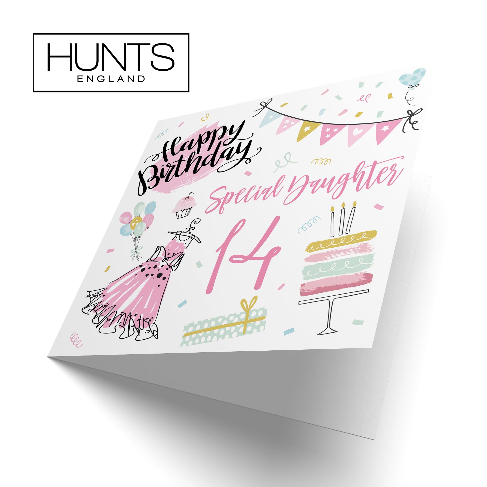 Hunts England Tarjetas Tarjeta Cumpleaños Para Hija Hunts England