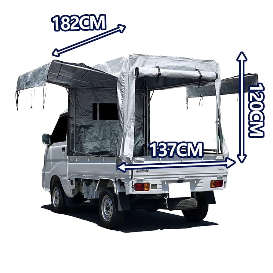 軽トラ幌セット 軽トラック 幌 ホロセット 軽トラ幌 軽トラホロ 楽天市場】軽トラック 荷台シート 軽トラ 幌セット 幌 フレーム