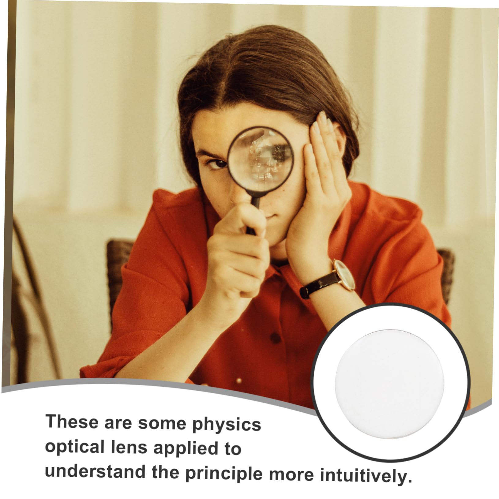 12pièces Lot De Lentilles Convexes Transparentes Lentilles Optiques Outils Expérimentation Pour Enseignement Physique
