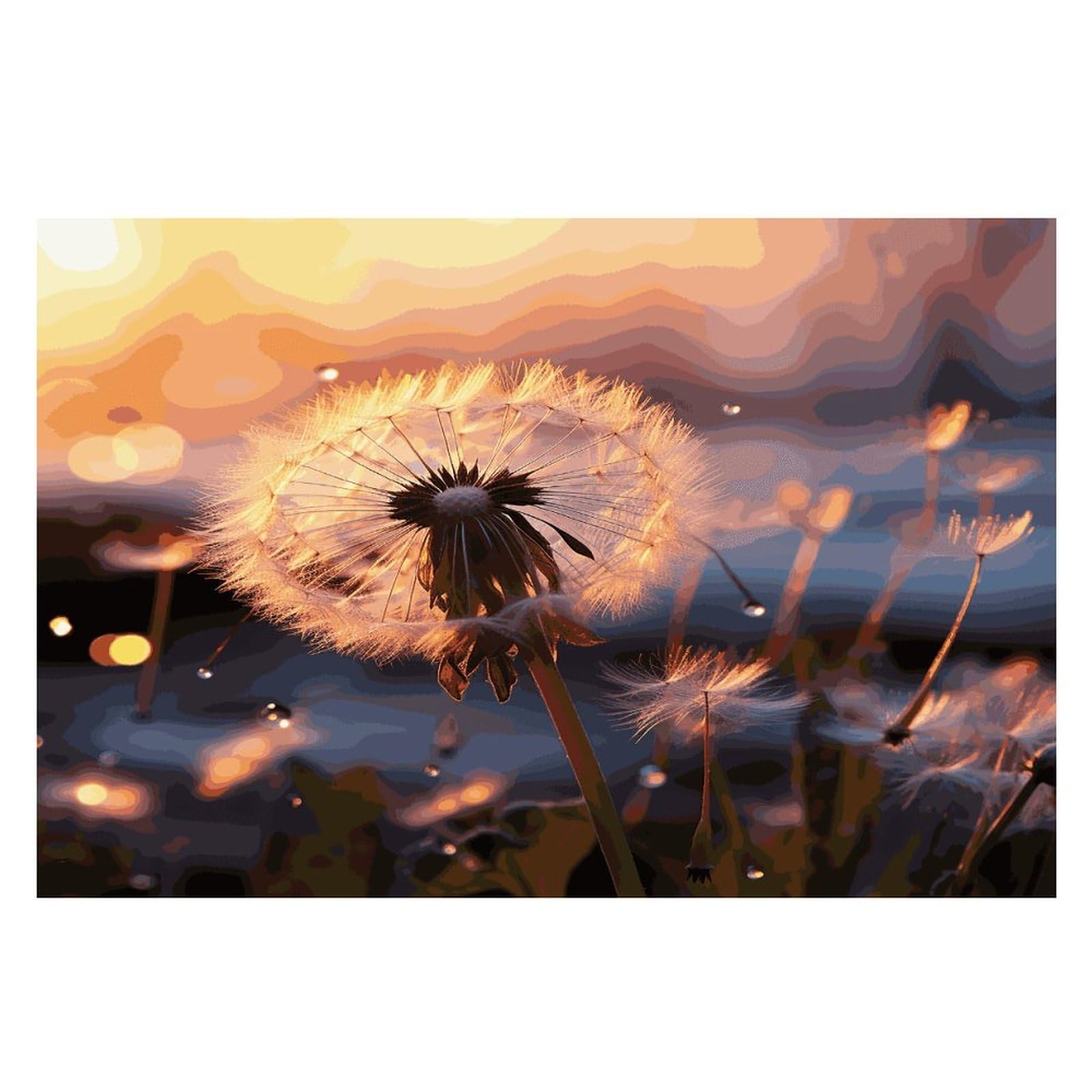Placemats Placemats Dandelion Flower Placement Mats for Dining Table Place Mats Suitable for Personal Dining Tables Dinner Parties BBQ Weddings