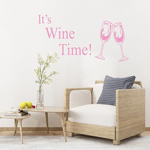 Miniatura 7 de ZCOEVYH Calcomanías de vino, decoración de vino para cocina, calcomanías de pared para copas de vino, calcomanías de pared para despegar y pegar,