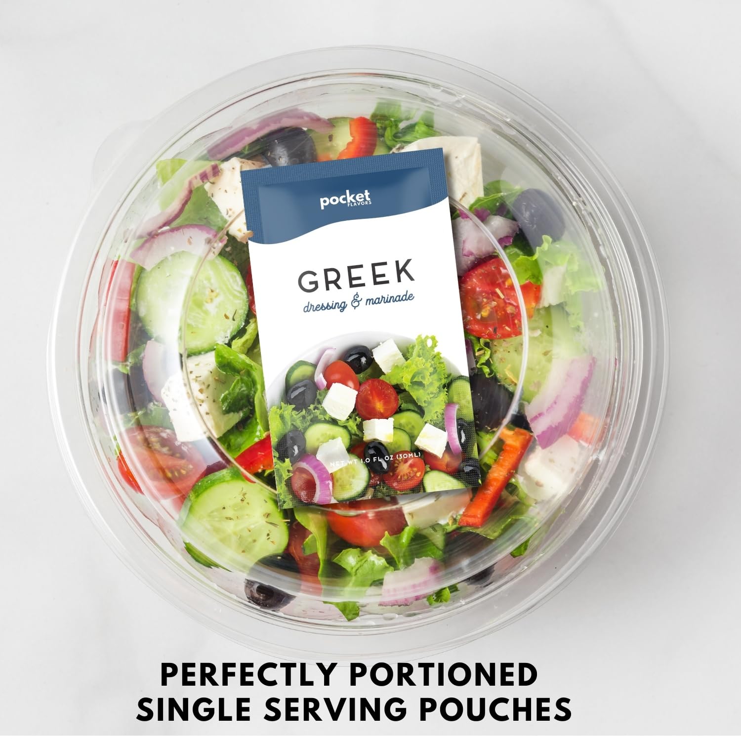 Pocket Flavors Low Calorie, Low Fat, Keto Friendly Salad Dressing