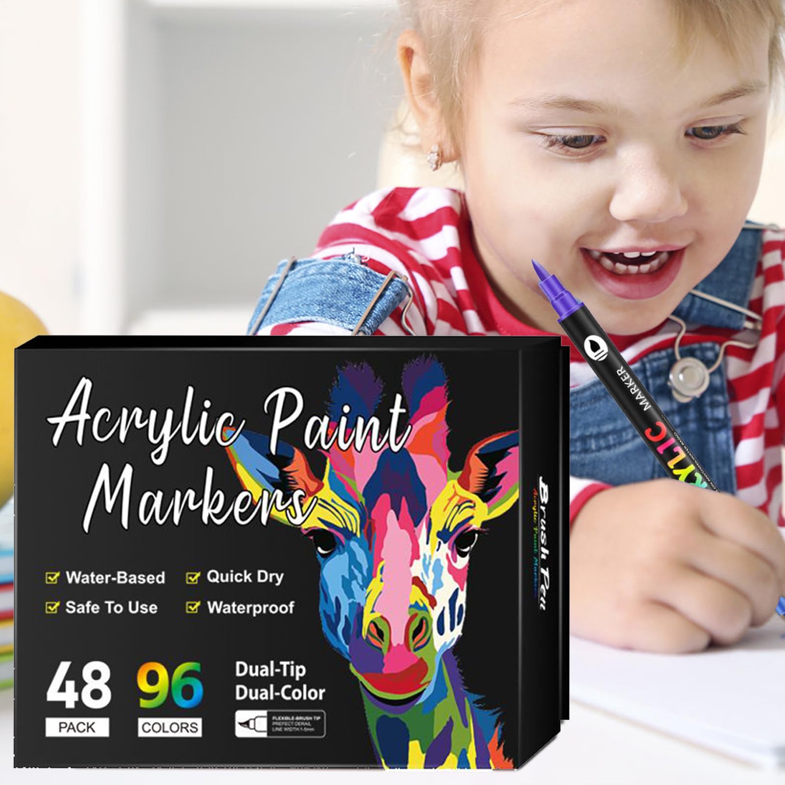 Akrylowe Pisaki Do Malowania Wodoodporne Pisaki Ceramiczne | Odporna Na Blaknięcie Artykuły Plastyczne, Szybkoschnące Narzędzia Do Kaligrafii I Scrapbookingu