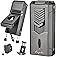 6-in-1 Torch Lighter with Twin Nubber, Auto-Pop V-Shape Clipper, Draw Enhancer, Holder and Punch, Refillable & Adjustable Win