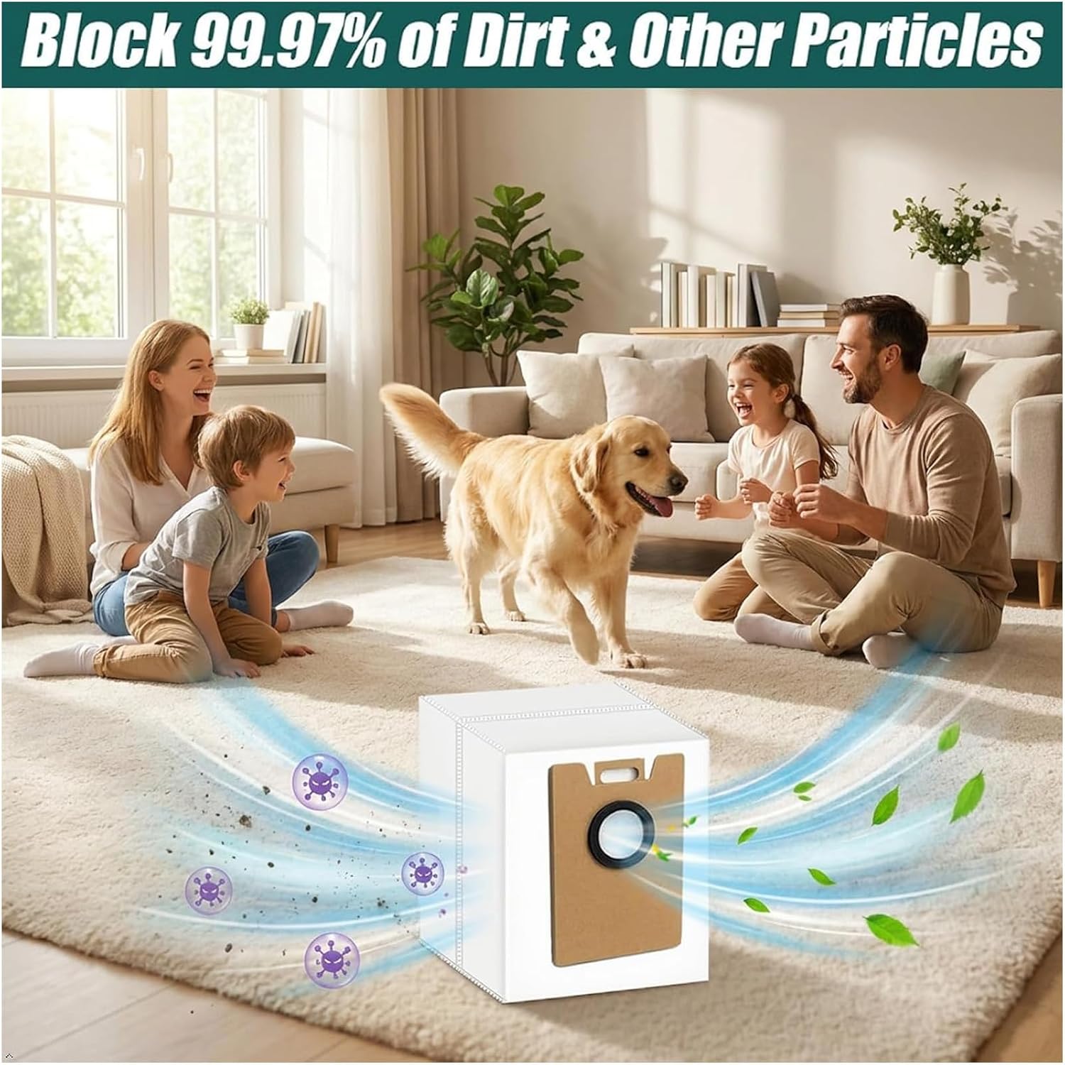 Replacement Accessories Kit For eitton A6 Pro Robot Vacuum：15 Pack