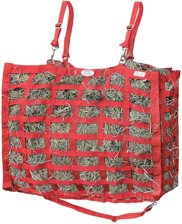Large Superior Slow Feeder Horse Hay Bag with Super Tough Bottom and 1 Year Warranty