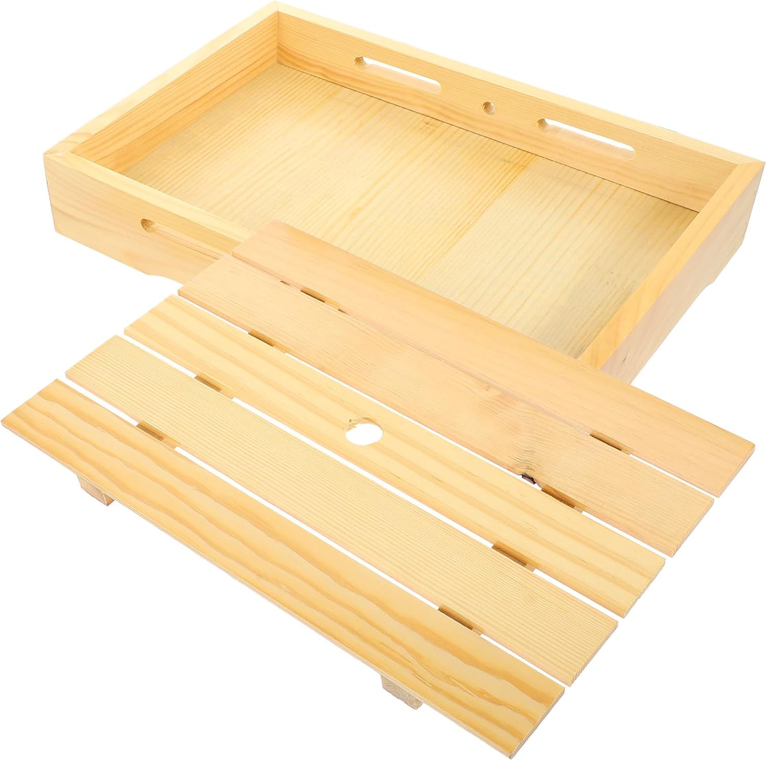 Bandeja de Madera para Sushi Natural Wood