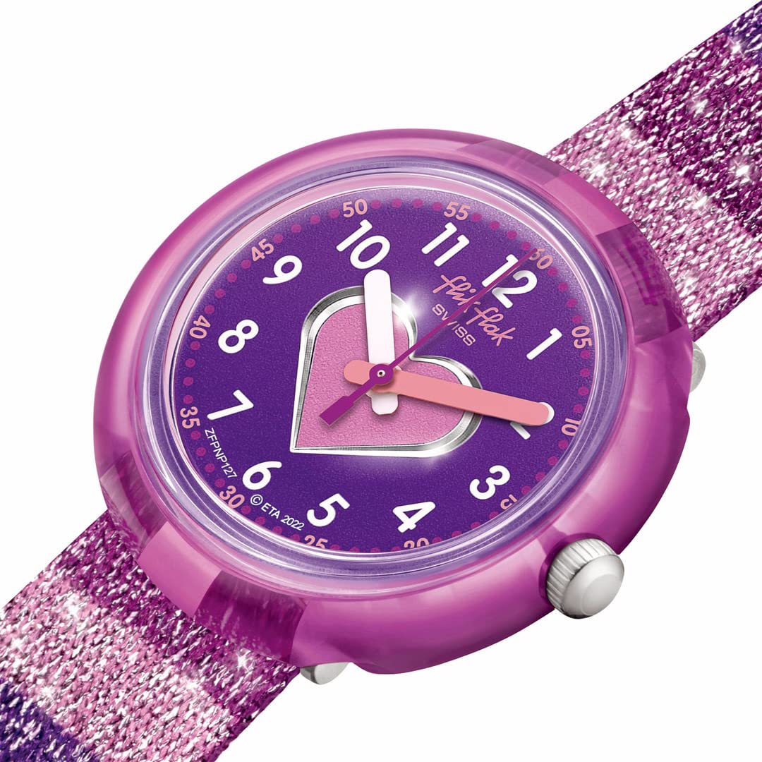 Flik Flak Reloj Analógico para Chicas de Cuarzo con Correa en Acero aleado FPNP127