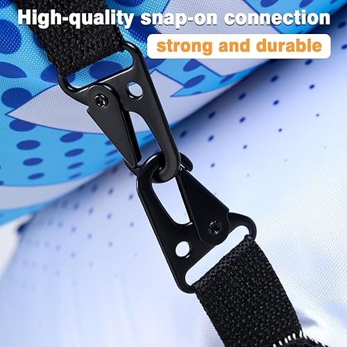 Miniatura 3 de WERNNSAI Tubo de río resistente de 52 pulgadas con cubierta de lona, flotadores grandes para piscina, tubos de agua inflables hexagonales, tubos,